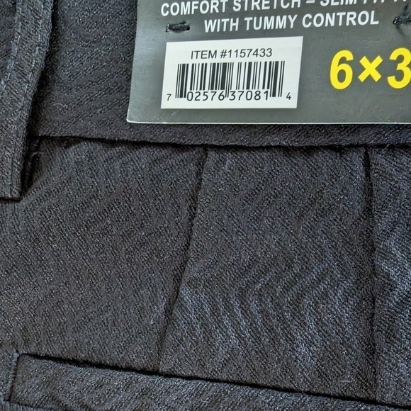 Black pants Mario Serrani Italy stretch-slim fit tummy control Sz 6 - Picture 9 of 10
